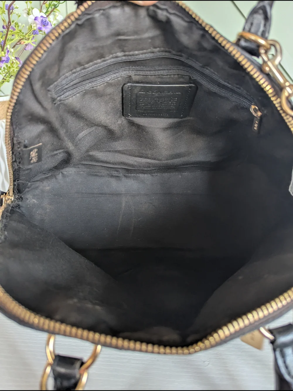 Coach Katy Satchel in Signature Canvas (Style 2558). This classic dome-shaped